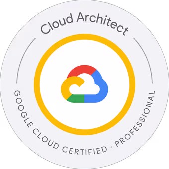 Google Cloud Professional Cloud Architect badge
