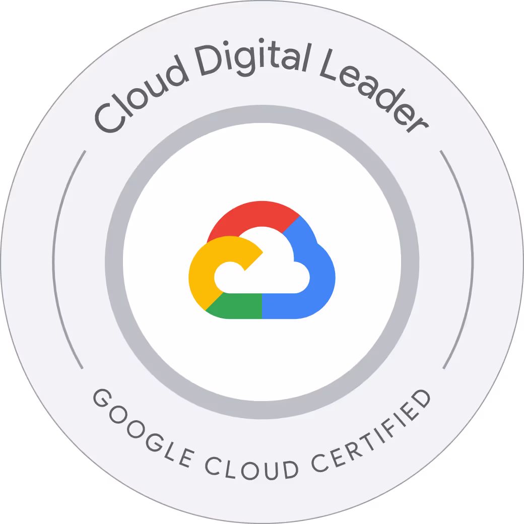 Google Cloud Digital Leader badge